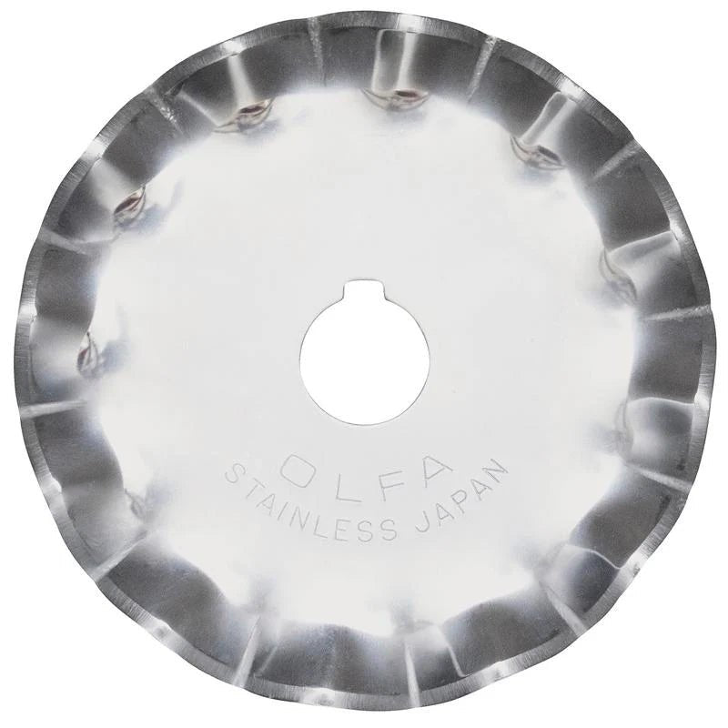 OLFA 45mm Scallop Rotary Blade - SCB45 - 1 | Olfa Rotary Cutter for Fabric & Quilting