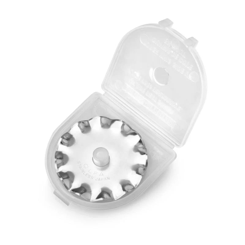 OLFA 45mm Scallop Rotary Blade - SCB45 - 1 | Olfa Rotary Cutter for Fabric & Quilting