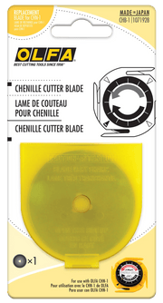 OLFA Chenille Cutter Replacement Blade - 1 Pack - CHB1 | Olfa Replacement Rotary Blades for Fabric Cutting