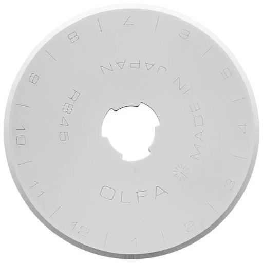 OLFA Endurance 45mm Rotary Blade - 2 Pack - RB45H - 2 | Olfa Rotary Cutter for Fabric & Quilting