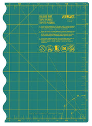 OLFA Folding Cutting Mat 12" x 17" - FCM - 12X17 | Self - Healing Cutting Mat for Sewing & Quilting