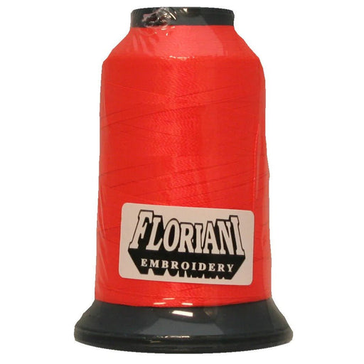 Floriani Polyester Embroidery Thread 1000m/1100yds - Neon Red - PF0003