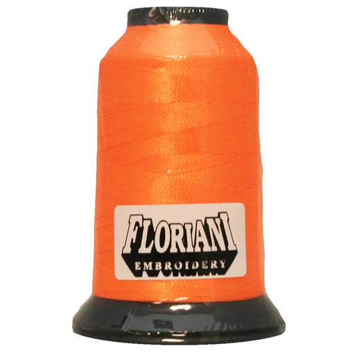 Floriani Neon Orange embroidery thread PF0005 1000m spool