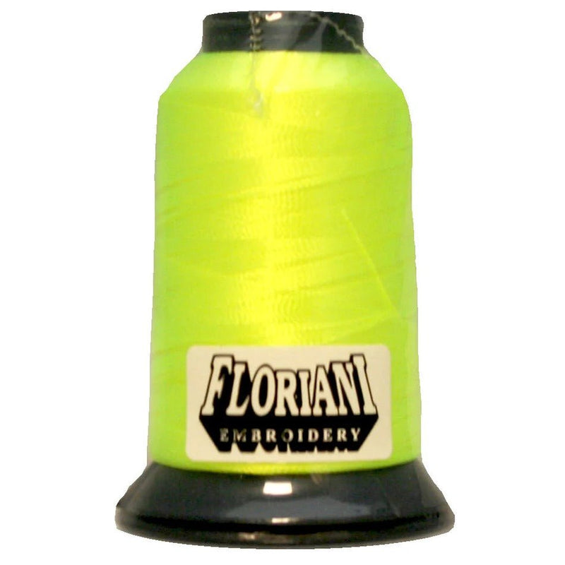 Floriani Polyester Embroidery Thread 1000m/1100yds - Safety Yellow - PF0009