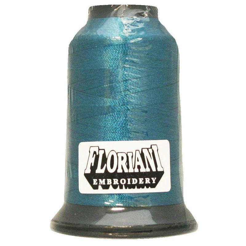 Floriani Polyester Embroidery Thread 1000m/1100yds - Medieval Teal - PF0074