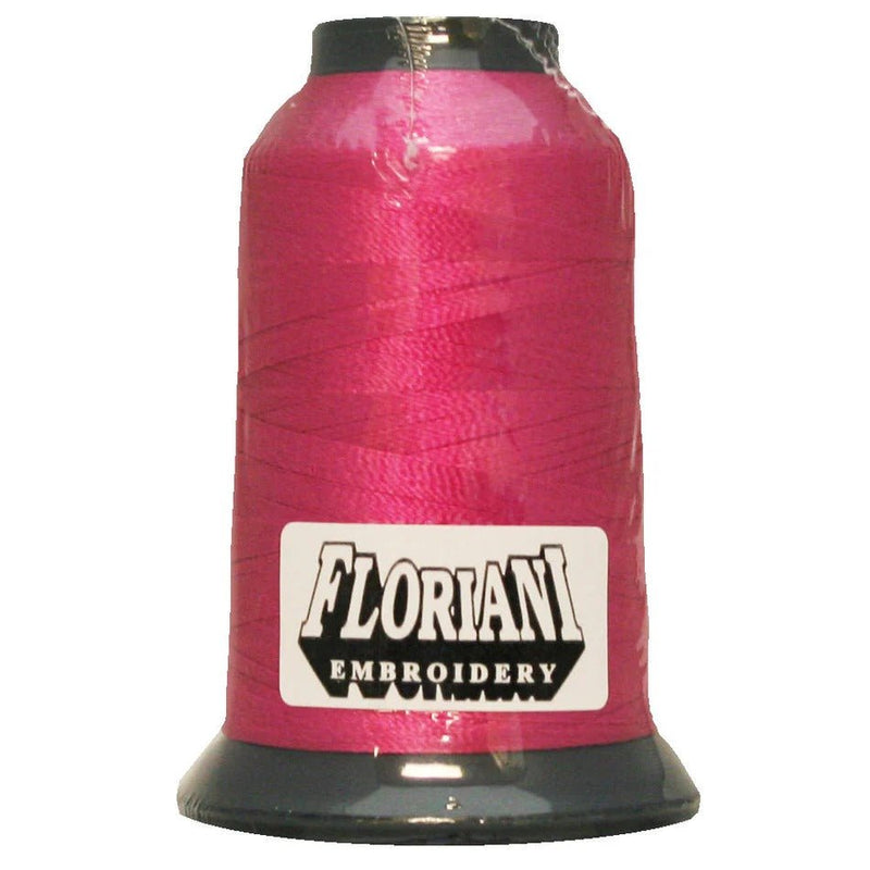 Floriani Polyester Embroidery Thread 1000m/1100yds - Scorching Pink - PF0128