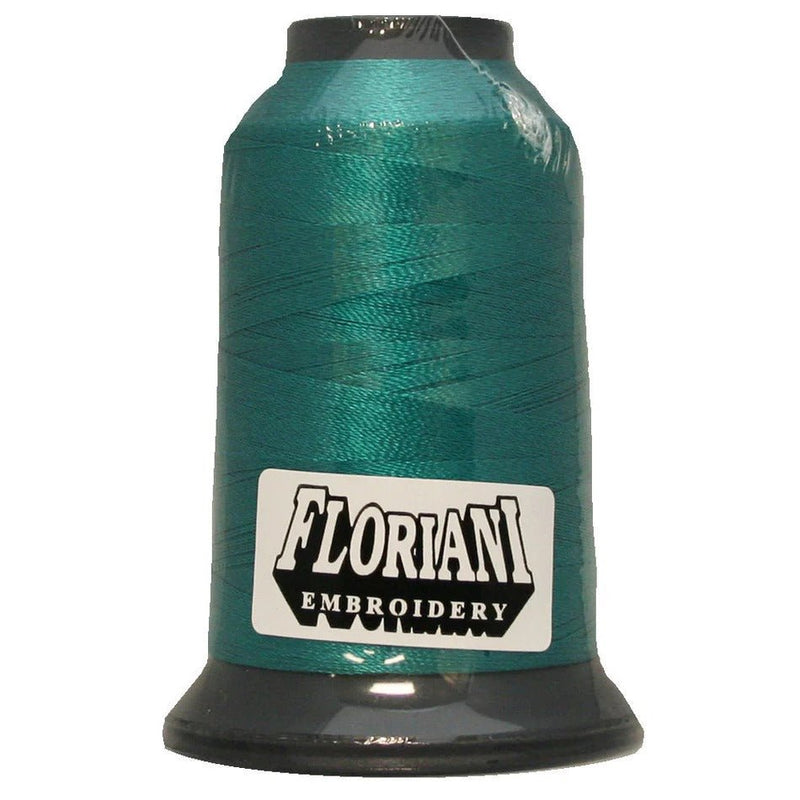 Floriani Polyester Embroidery Thread 1000m/1100yds - Teal - PF0222