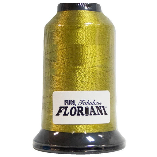 Floriani Polyester Embroidery Thread 1000m/1100yds - Green Gold - PF0283