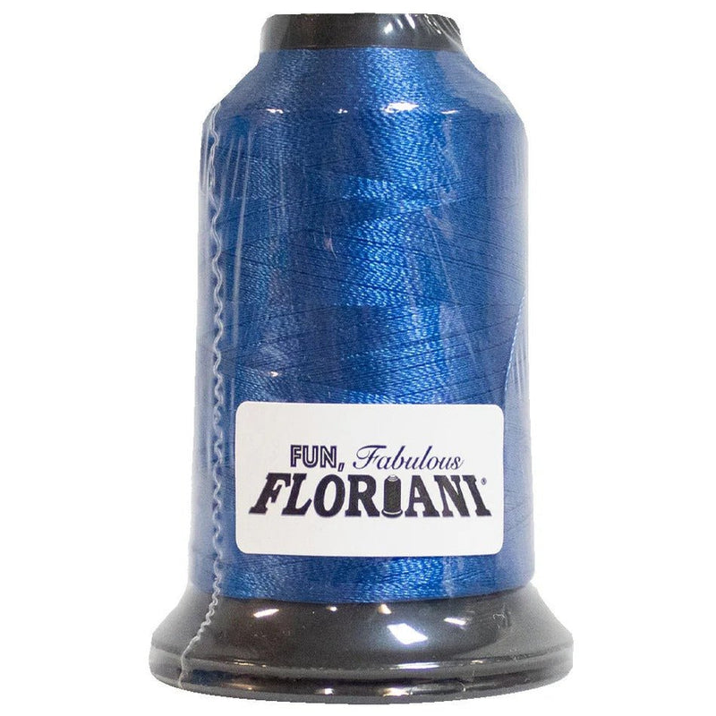 Floriani Polyester Embroidery Thread 1000m/1100yds - Imperial Blue - PF0306