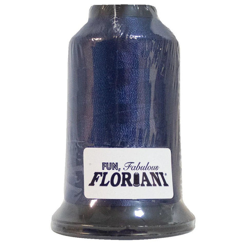 Floriani Polyester Embroidery Thread 1000m/1100yds - Navy Satin - PF0358
