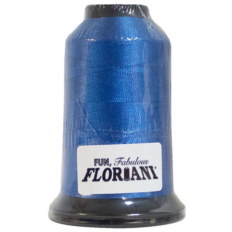 Floriani Polyester Embroidery Thread 1000m/1100yds - Medium Blue - PF0365