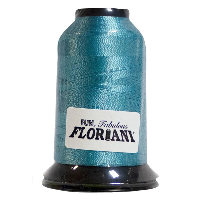 Floriani Polyester Embroidery Thread 1000m/1100yds - Beryl Blue - PF0391
