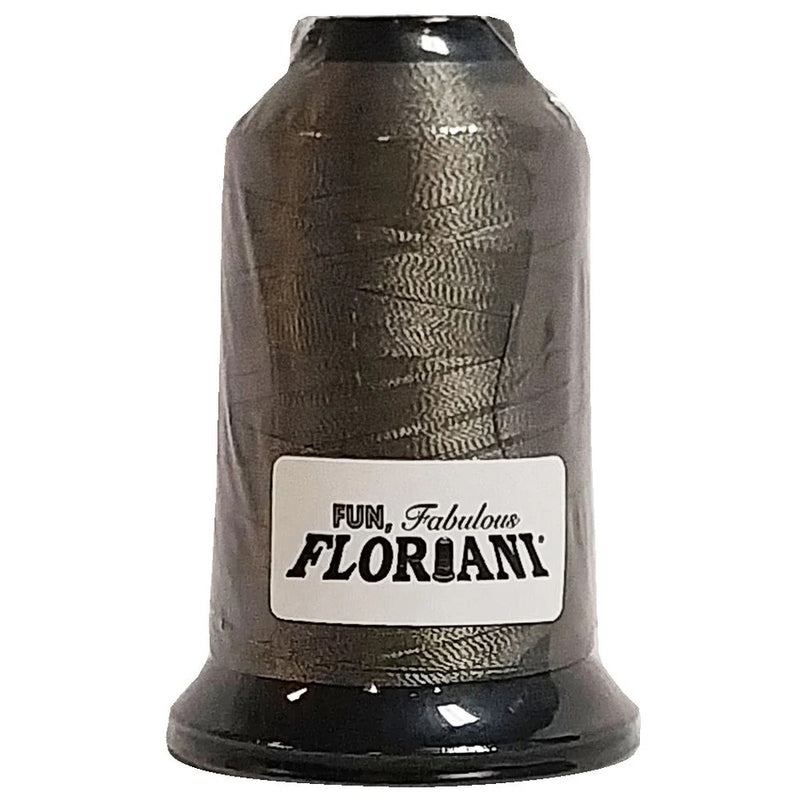Floriani Polyester Embroidery Thread 1000m/1100yds - Old Silver - PF0413