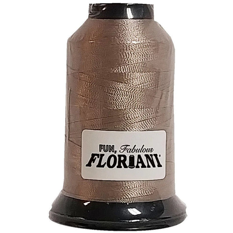 Floriani Polyester Embroidery Thread 1000m/1100yds - Light Taupe - PF0451