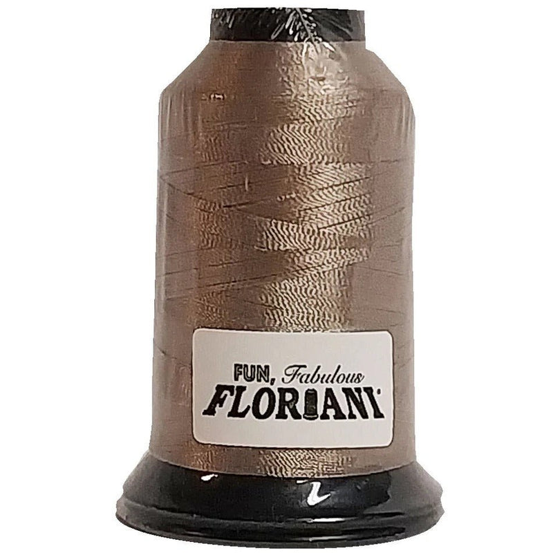 Floriani Polyester Embroidery Thread 1000m/1100yds - Taupe - PF0452