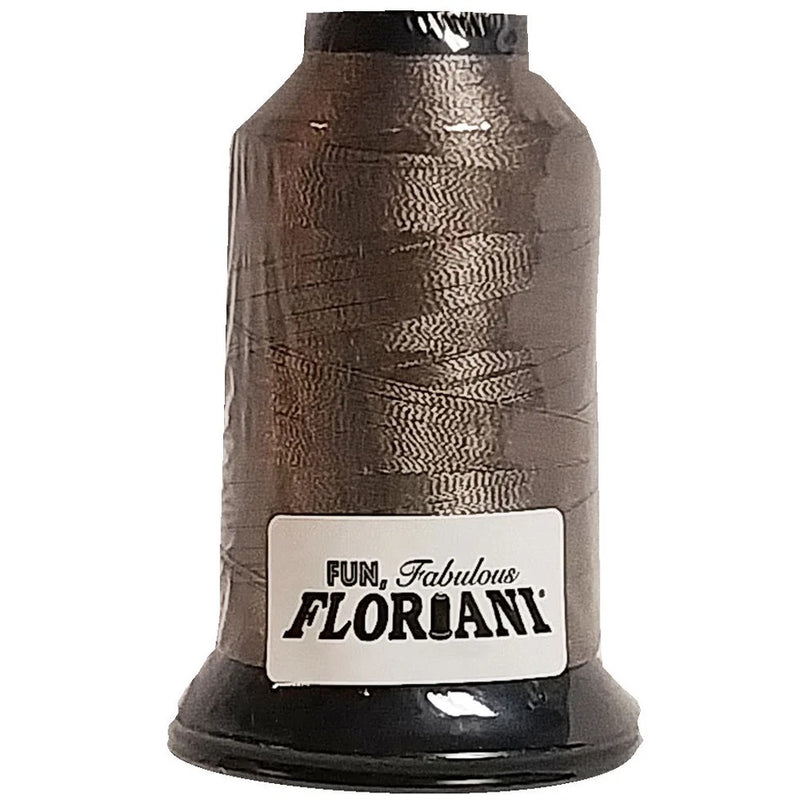 Floriani Polyester Embroidery Thread 1000m/1100yds - Dark Taupe - PF0453