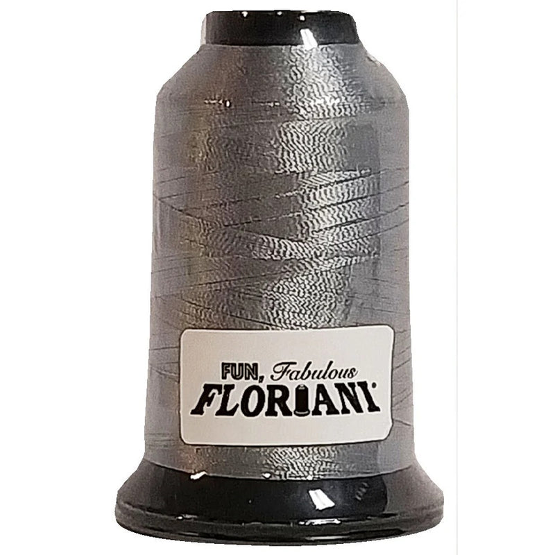 Floriani Polyester Embroidery Thread 1000m/1100yds - Silver - PF0462