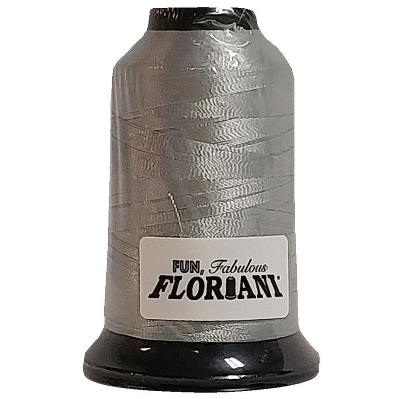 Floriani Polyester Embroidery Thread 1000m/1100yds - Light Grey - PF0483