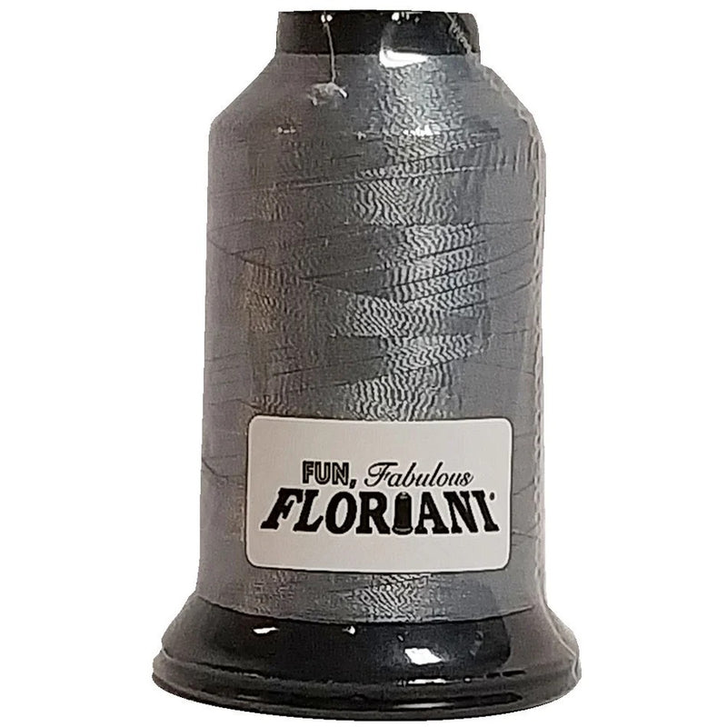 Floriani Polyester Embroidery Thread 1000m/1100yds - Gray - PF0485