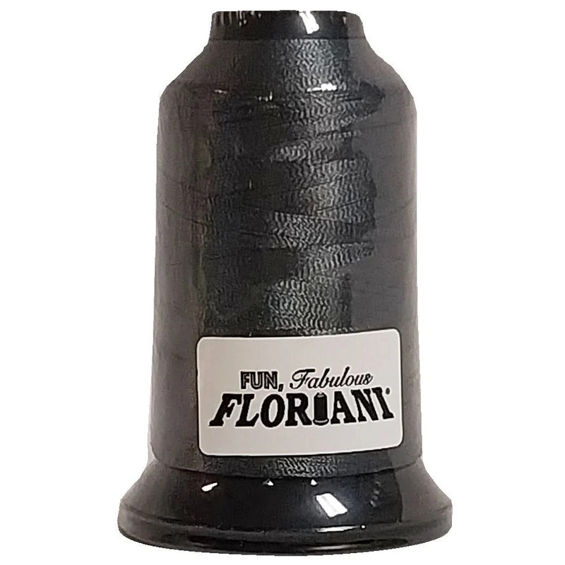 Floriani Dark Gray embroidery thread PF0488 1000m spool