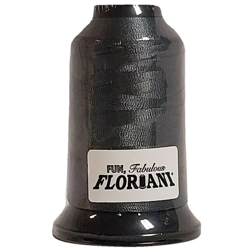 Floriani Dark Gray embroidery thread PF0488 1000m spool