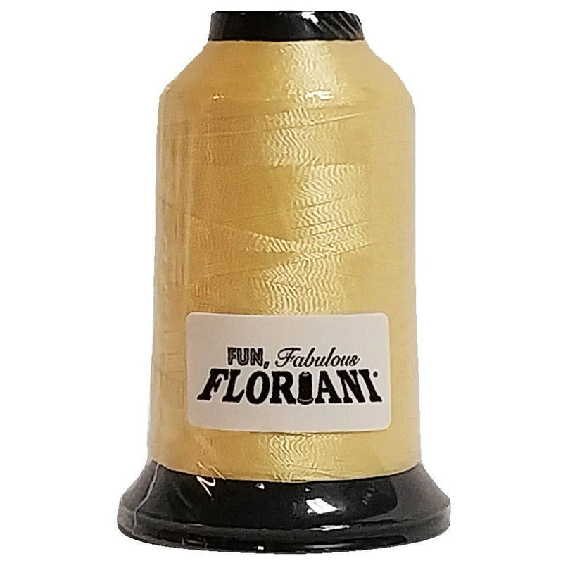 Floriani Polyester Embroidery Thread 1000m/1100yds - Cornsilk - PF0521