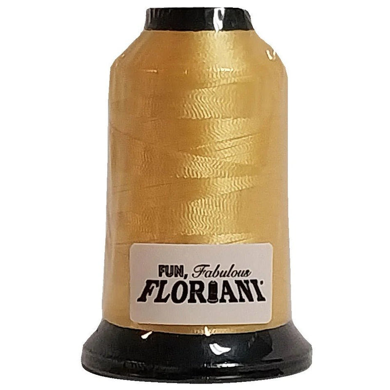 Floriani Polyester Embroidery Thread 1000m/1100yds - Straw - PF0522
