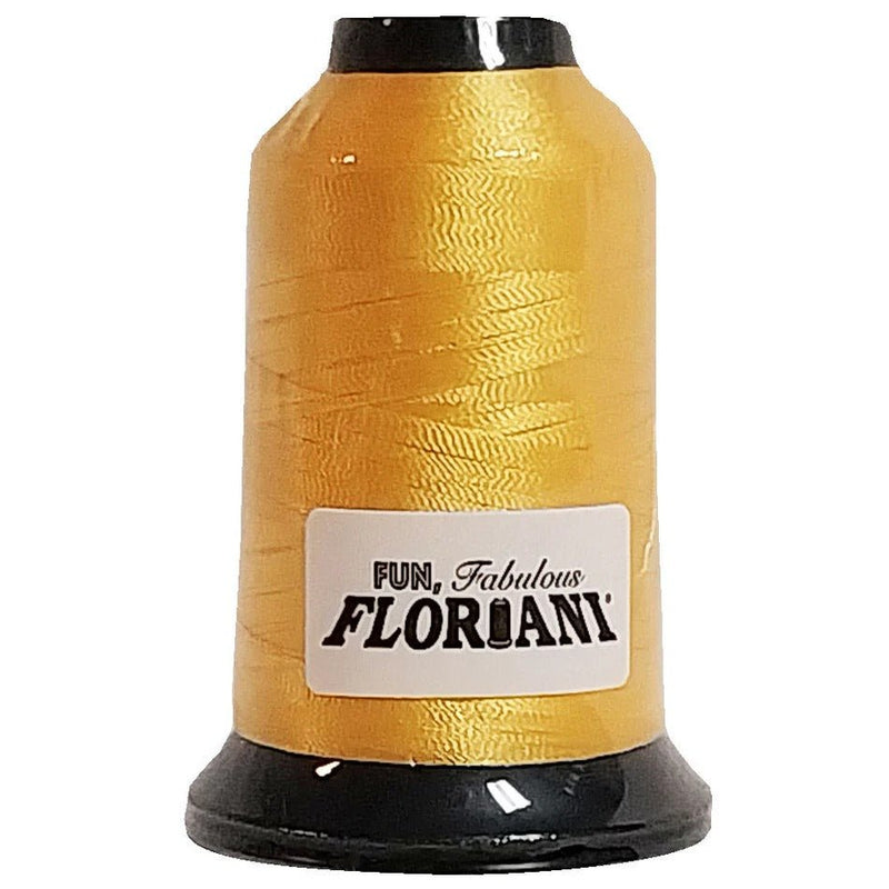Floriani Polyester Embroidery Thread 1000m/1100yds - Goldenrod - PF0523