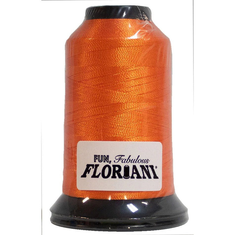Floriani Polyester Embroidery Thread 1000m/1100yds - Carrot - PF0537