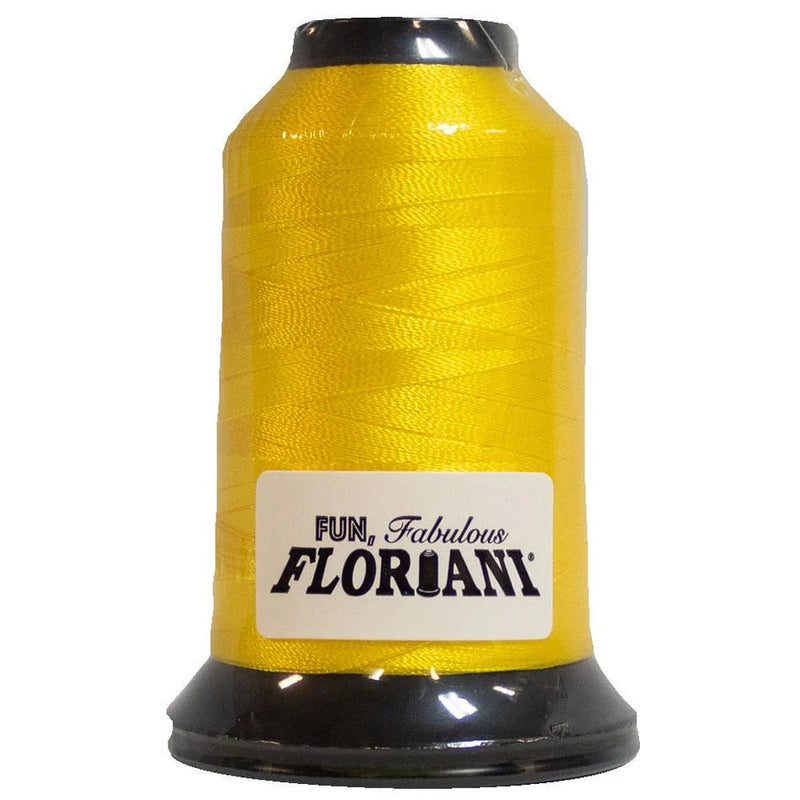 Floriani Polyester Embroidery Thread 1000m/1100yds - Amber Yellow - PF0544