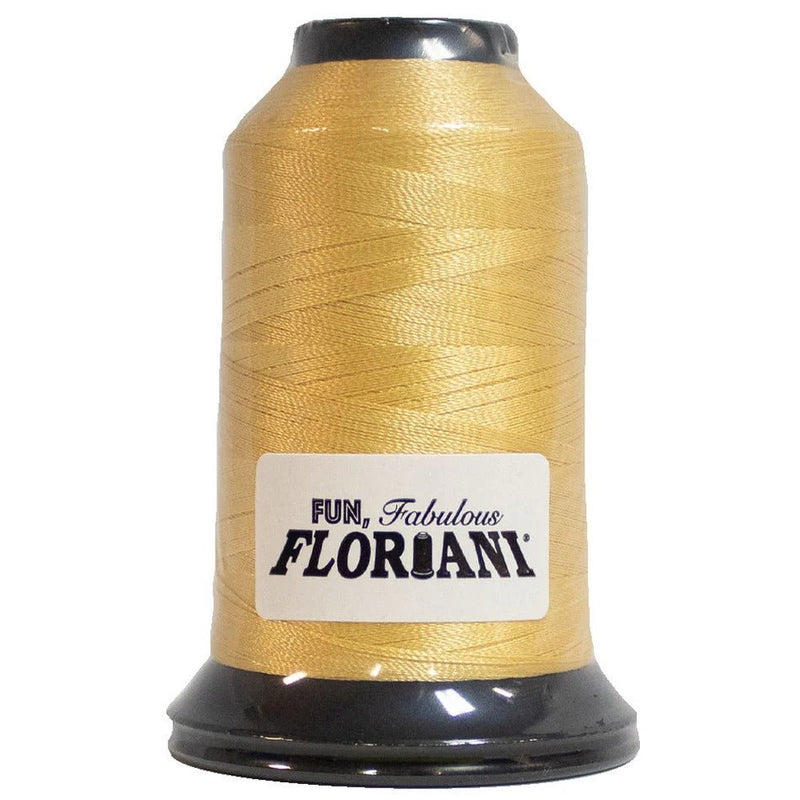 Floriani Polyester Embroidery Thread 1000m/1100yds - Blonde Straw - PF0560