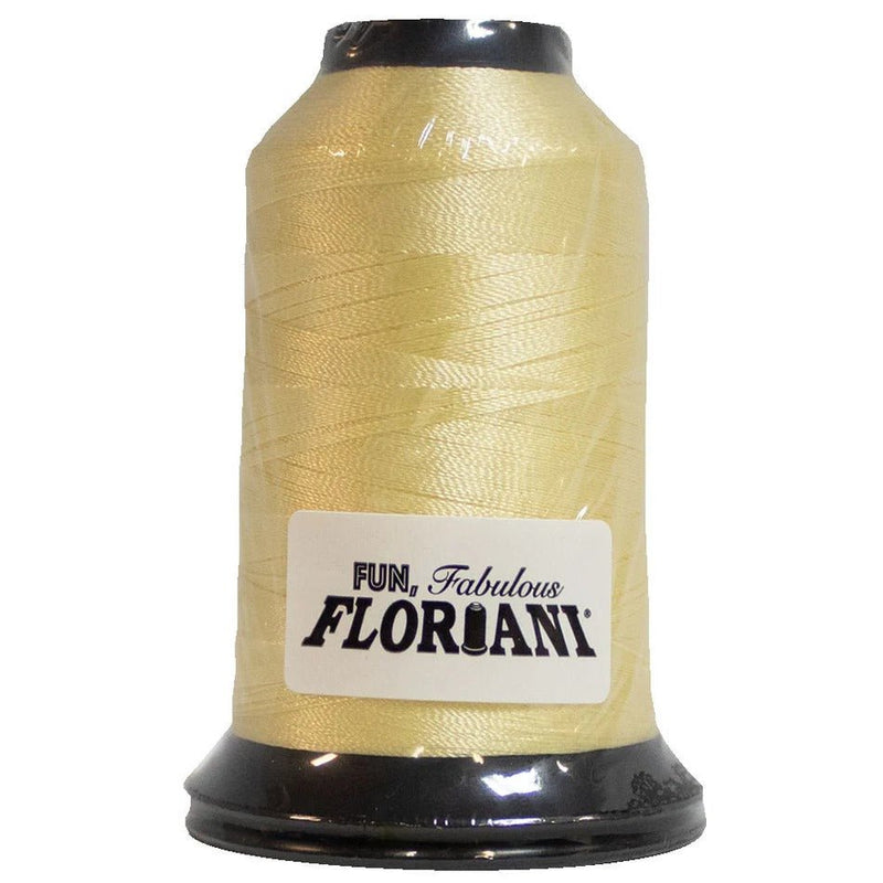 Floriani Polyester Embroidery Thread 1000m/1100yds - Butter - PF0571