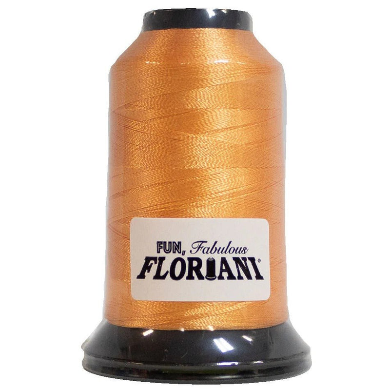 Floriani Polyester Embroidery Thread 1000m/1100yds - Pale Orange - PF0594