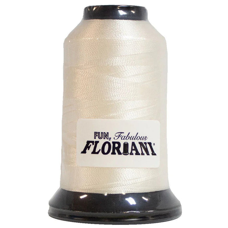 Floriani Polyester Embroidery Thread 1000m/1100yds - Off White - PF0730
