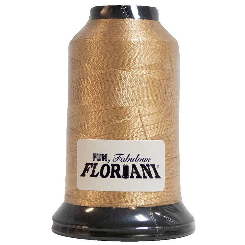 Floriani Polyester Embroidery Thread 1000m/1100yds - Oak Buff - PF0734