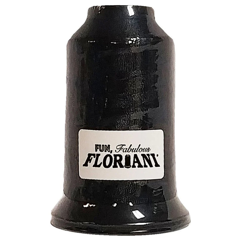 Floriani Black embroidery thread PF0900 1000m spool