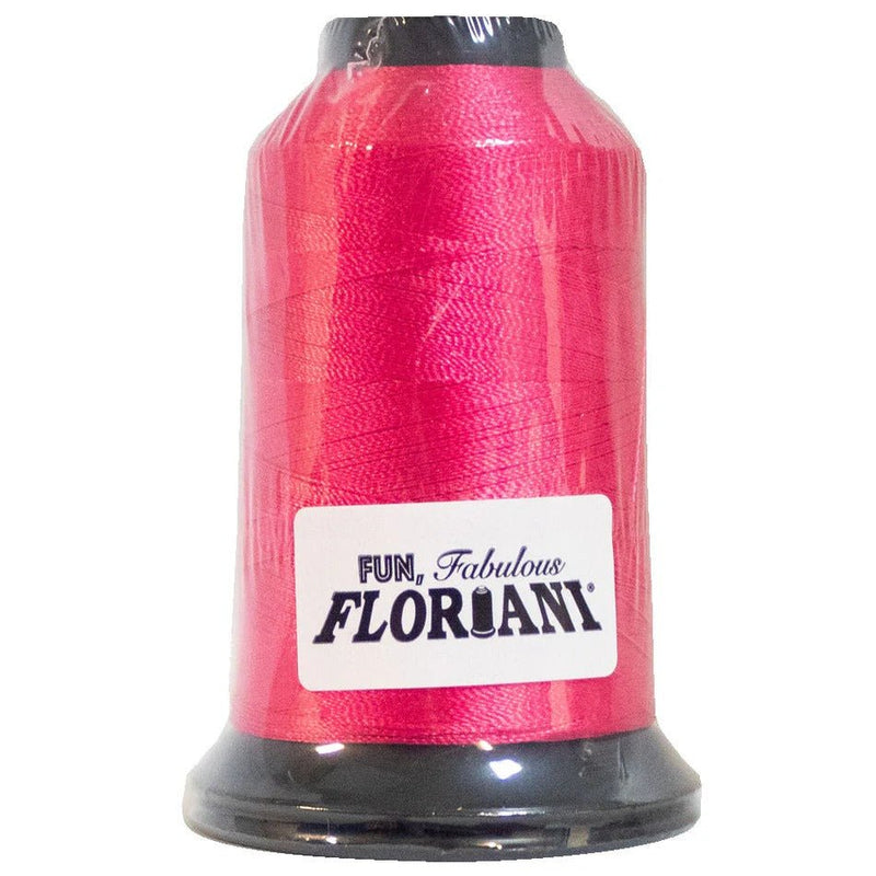 Floriani Polyester Embroidery Thread 1000m/1100yds - Fuchsia - PF1715