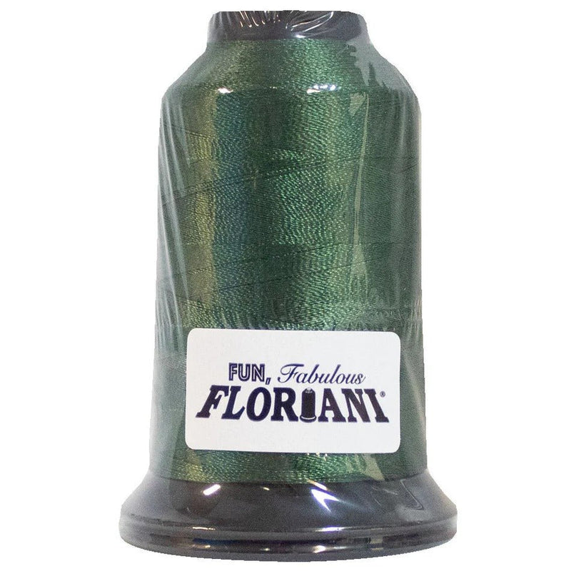 Floriani Polyester Embroidery Thread 1000m/1100yds - Dark Grey Green - PF2417
