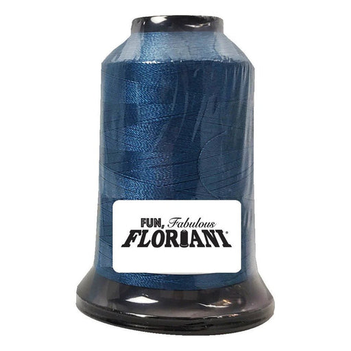Floriani Polyester Embroidery Thread 1000m/1100yds - Medium Green Blue - PF3103