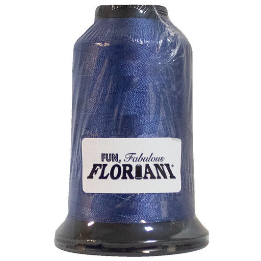 Floriani Polyester Embroidery Thread 1000m/1100yds - Dusty Navy - PF3877