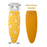 ironMATIK Space Surfer Ironing Board – Pagoda Yellow with included extra metalized cover