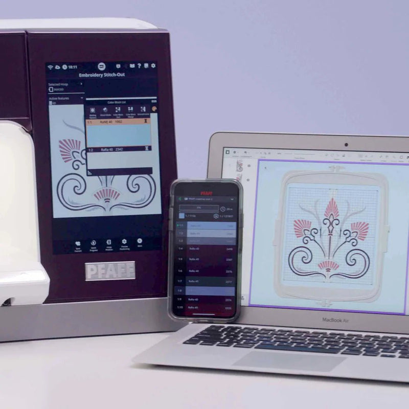 PFAFF creative icon 2 Sewing & Embroidery Machine – Purple Aurora Edition