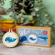 The Crafty Kit Company Whale Done Mini Matchbox Cross Stitch Kit