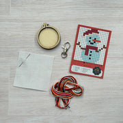 The Crafty Kit Company Ice To Meet You Frosty Mini Matchbox Christmas Cross Stitch Kit