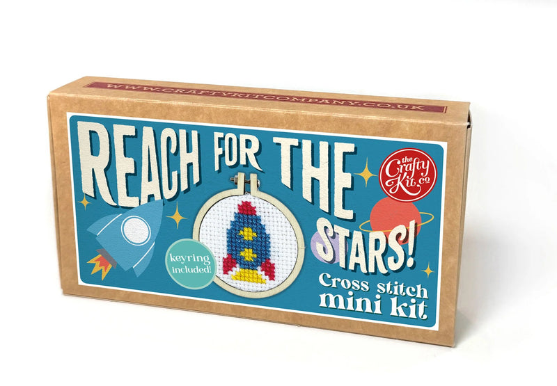 The Crafty Kit Company Reach for the Stars Mini Matchbox Cross Stitch Kit