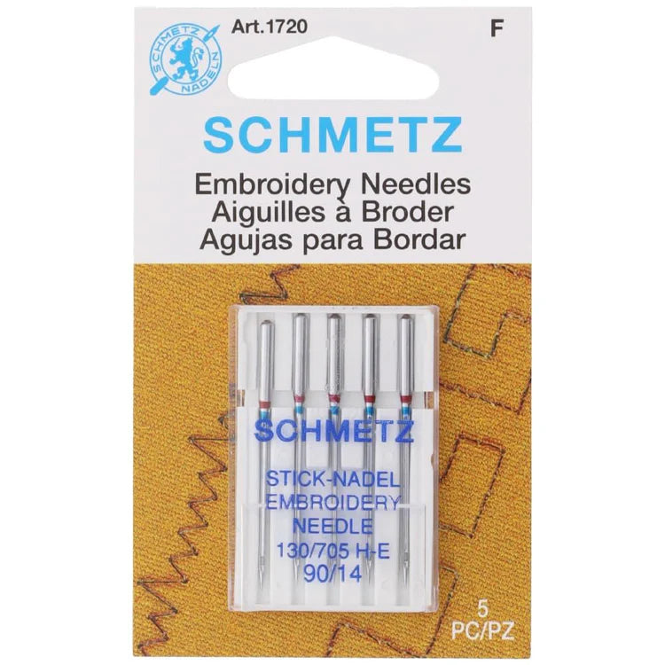 Schmetz Embroidery Needle 90/14 5pk - 1720
