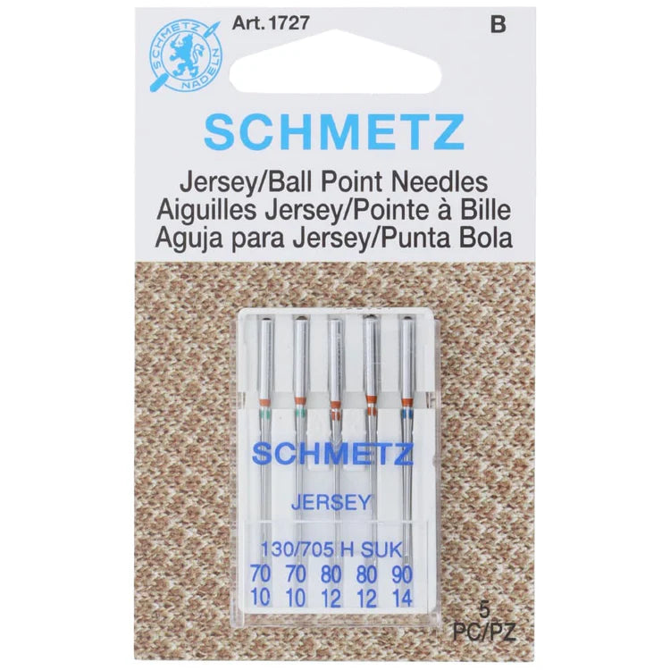 Schmetz Jersey / Ball Point Needle Assorted Sizes 5pk - 1727