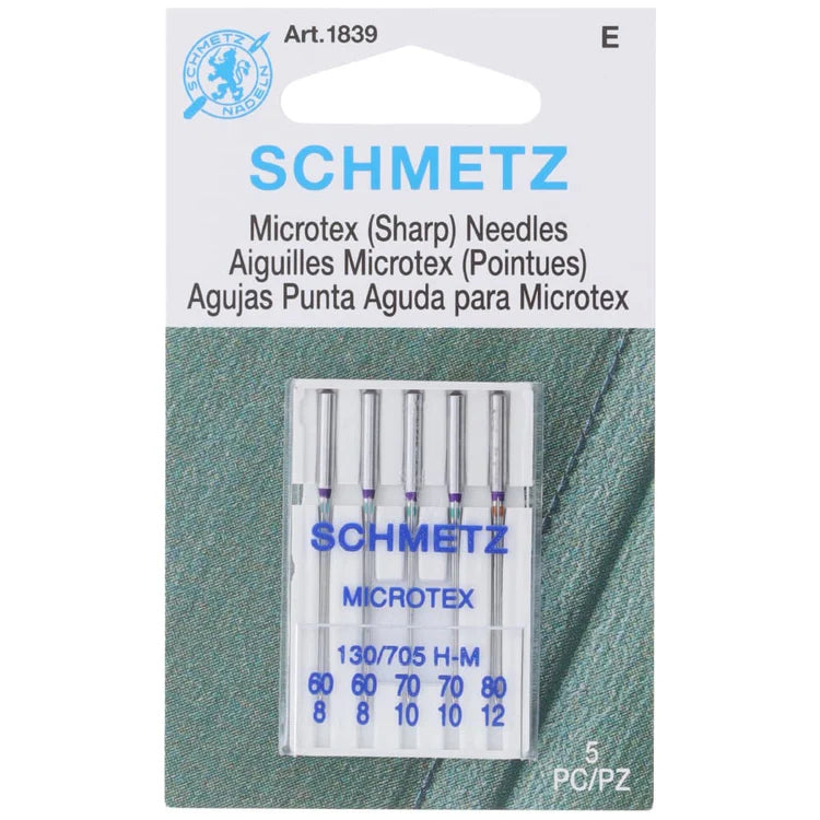 Schmetz Microtex / Sharp Needle 5pk - S-1839