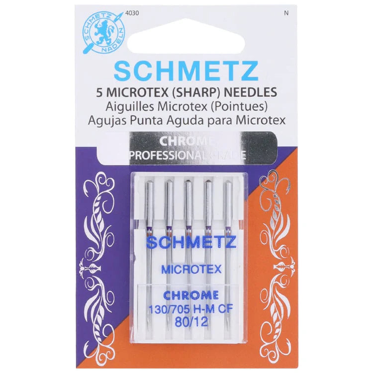Schmetz Microtex / Sharp Needle 80/12 5pk - 4030