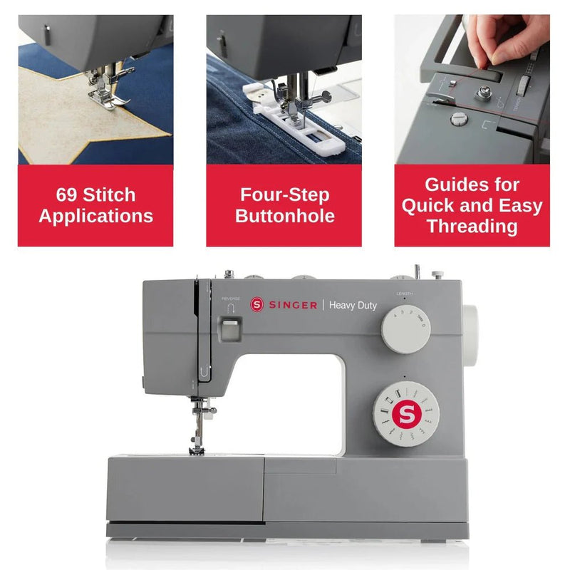 SINGER® Heavy Duty 4411 Sewing Machine – 11 Stitches, High - Speed, Metal Frame
